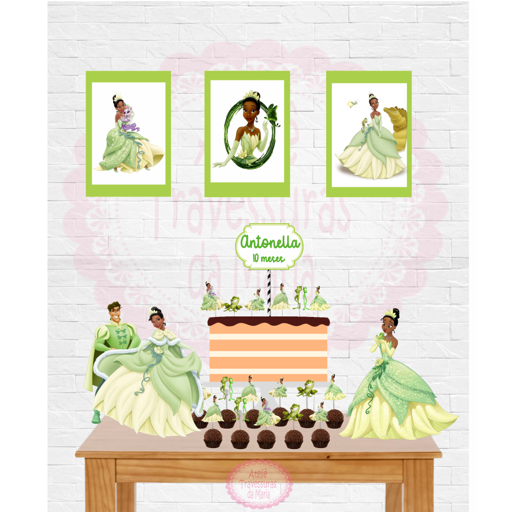 Kit Festa em Casa A Princesa e o Sapo - Só um bolinho - Montamos Todos ...