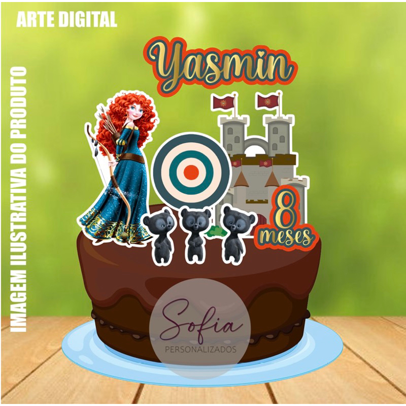 Topo de Bolo - Topper de Bolo Personalizado Aniversário Mesversario ...