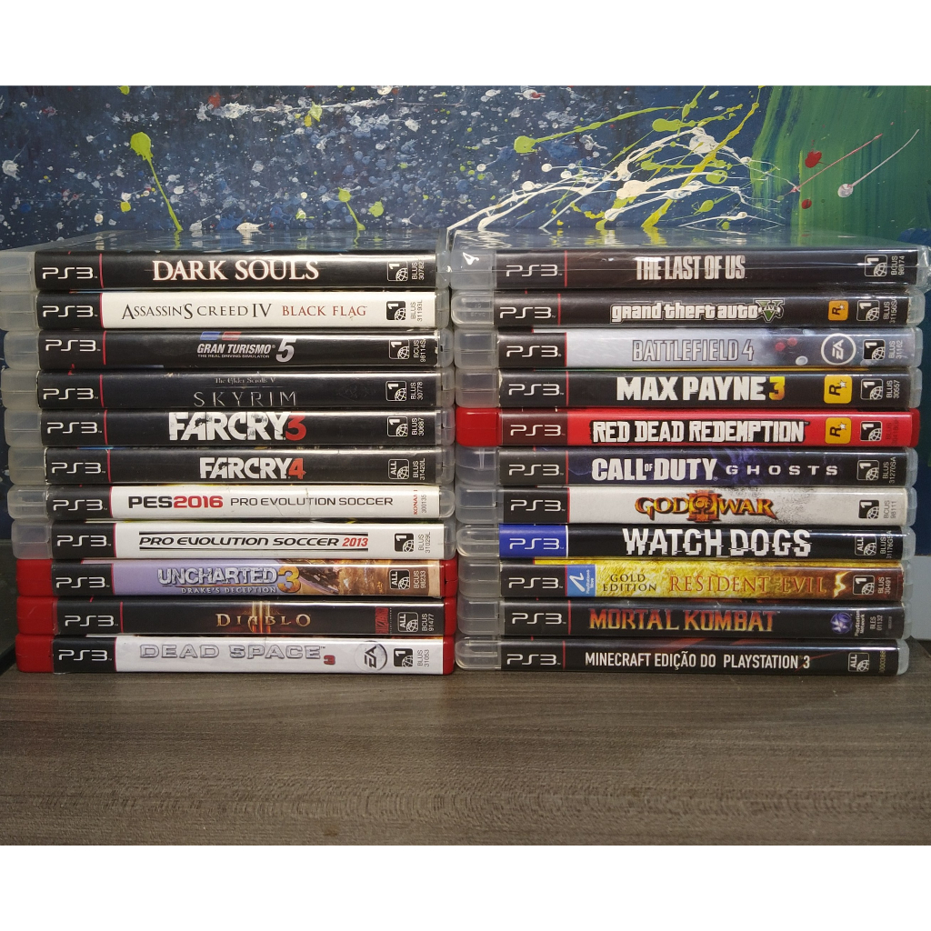 Melhores Jogos para Play 3 PS3 Diversos Clássicos Mídia Física