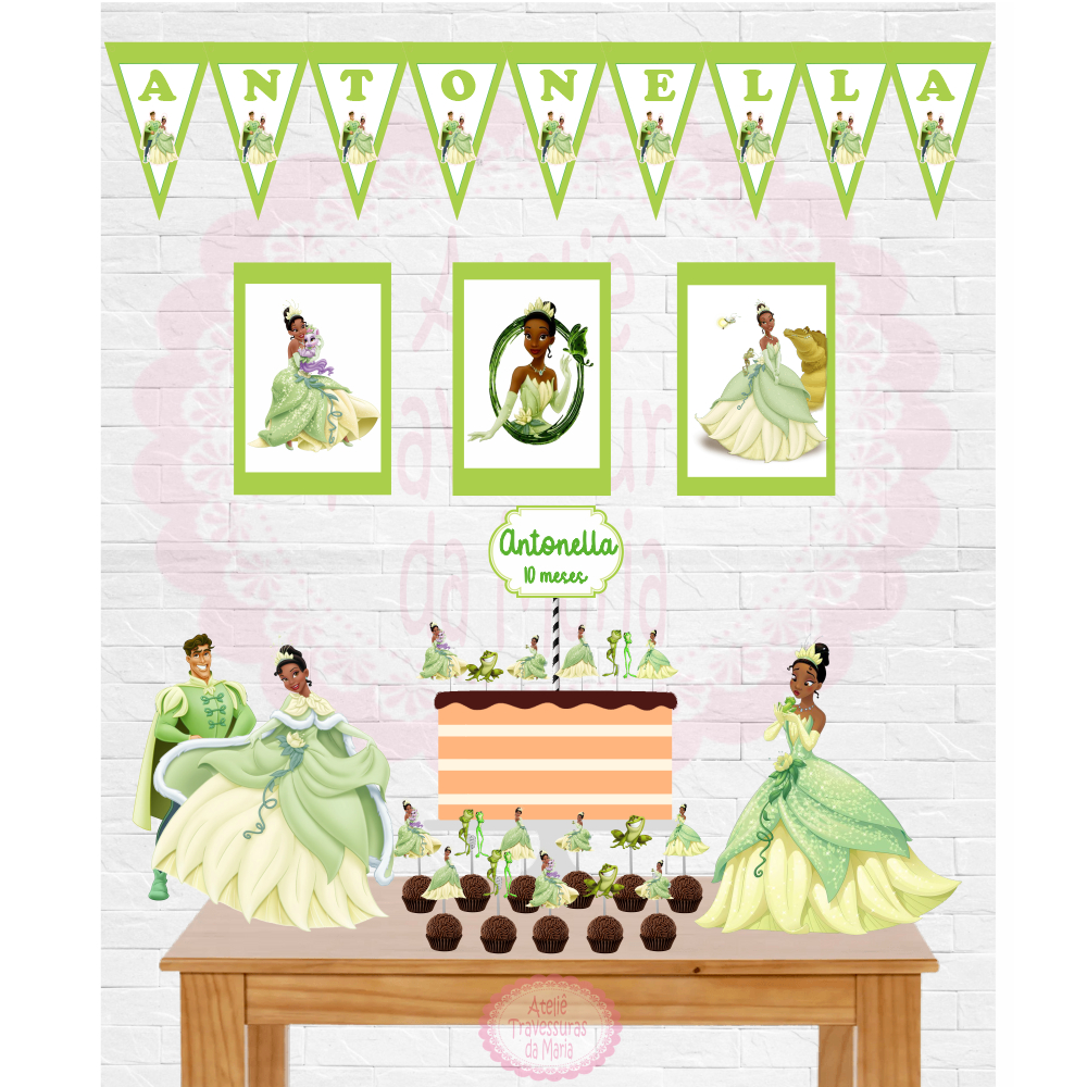 Kit Festa em Casa A Princesa e o Sapo - Só um bolinho - Montamos Todos ...