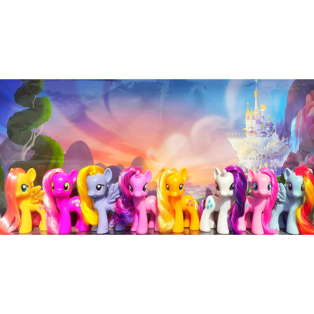 My Little Pony 14cm Cartoon Rainbow Horse Anime Action Figure Model Kids  Gift US