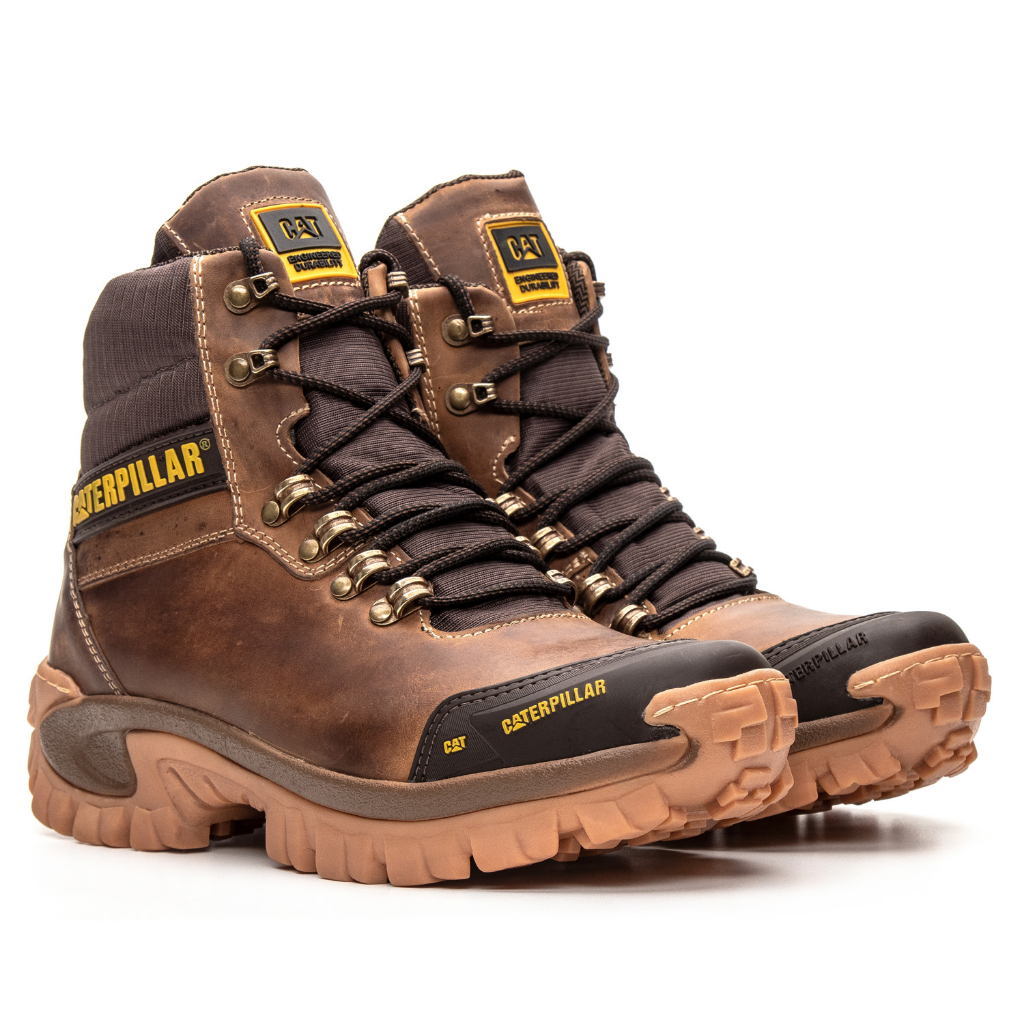Bota Caterpillar Original Couro 100% Legítimo Conforto Garantido ...