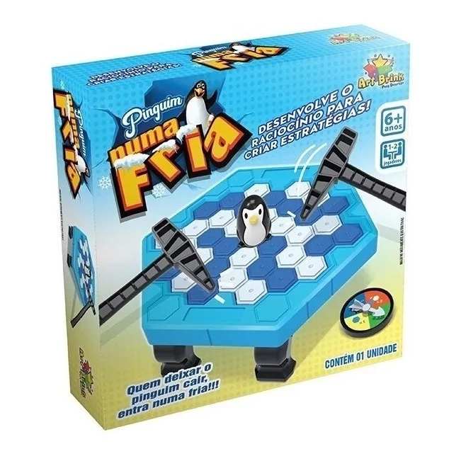 Jogo De Tabuleiro Pinguim Neve No Alvo - Multikids