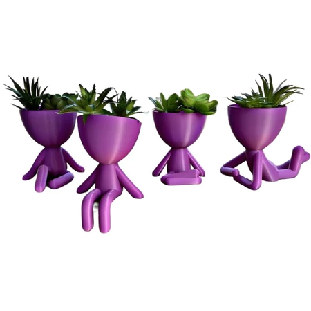 Show Kit Robert Plant P 4 Vasinhos Decorativos 6cm para Suculentas plantas artificiais e naturais (6cm)