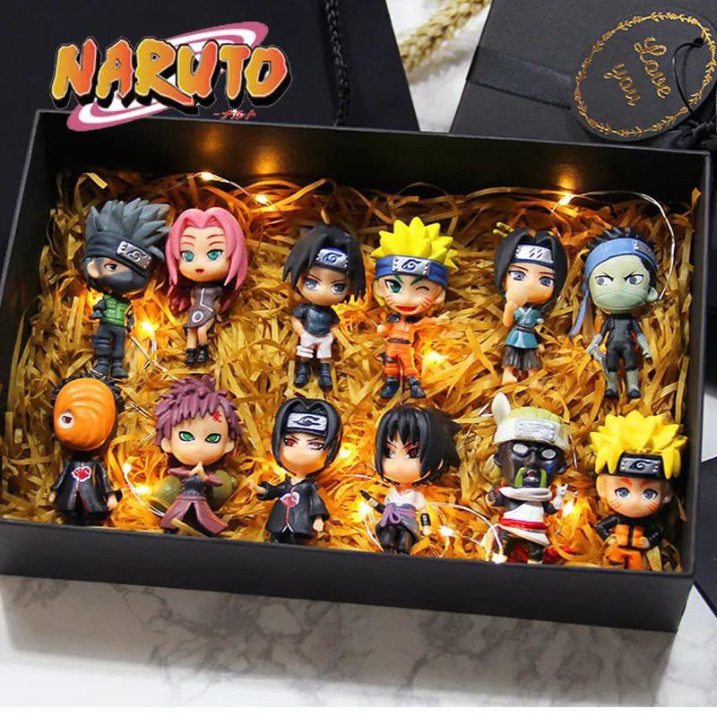 Naruto Uzumaki Action Figures para Crianças, Kakashi, desenho animado de  Sasuke, figurinhas de modelo de anime, brinquedos para meninos