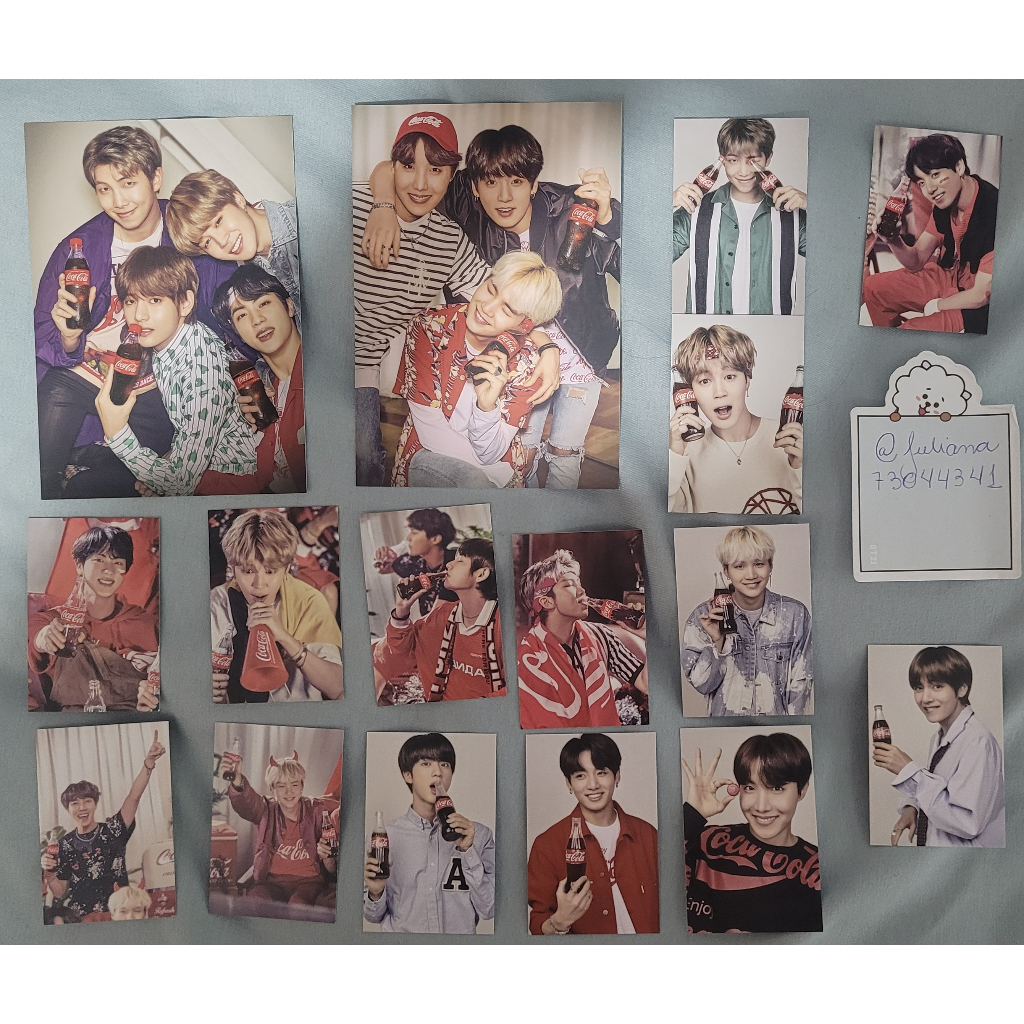 BTS Official Card Coca cola