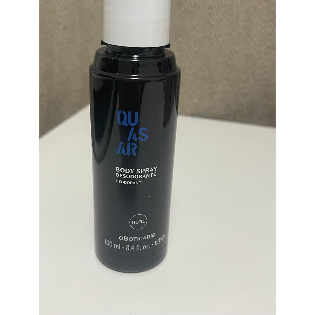 BOTICÁRIO QUASAR BODY SPRAY DESODORANTE (REFIL), 100 ML. | Shopee Brasil