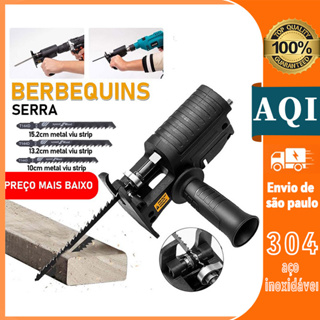 Adaptador de Serra Tico-Tico Alternativo Portátil Com Lâmina de Serra Elétrica Broca Elétrica Modificada