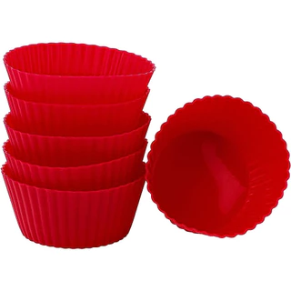 OFERTA Conjunto Molde 12 Forminhas Silicone 7X4,5X3,5CM Cupcakes Capcake Mini Forma Bolo Muffin Petit Gateau Cozinha
