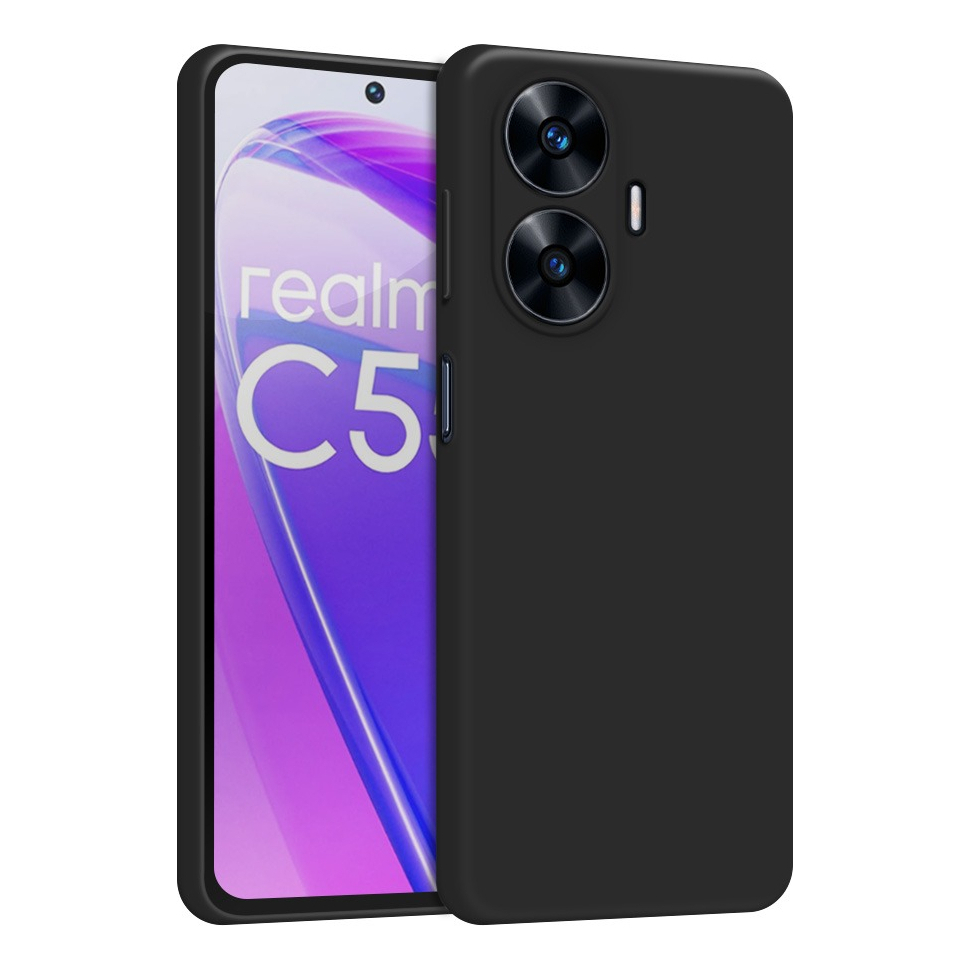 Capa Compatível Com Realme C55 Capinha Silicone Aveludada