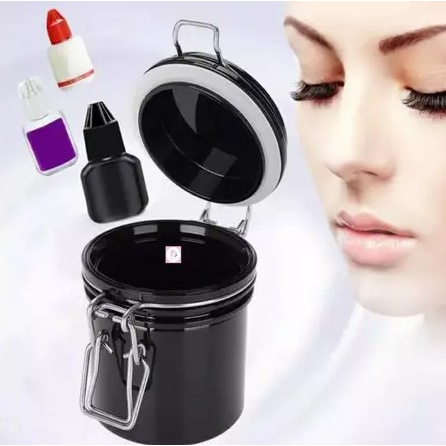 Pote P/ Conservação De Cola P/ Alongamento De Cílios - Preto