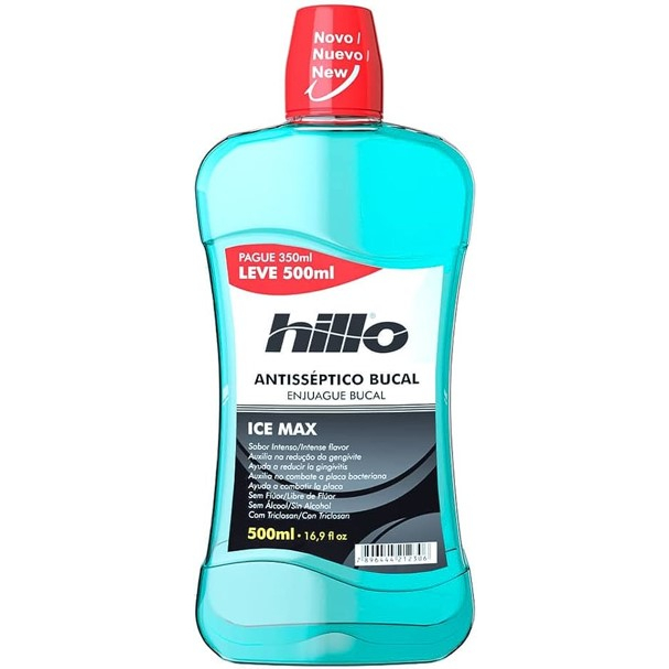 Enxaguante Bucal Hillo 500ml (Escolha o tipo) | Shopee Brasil