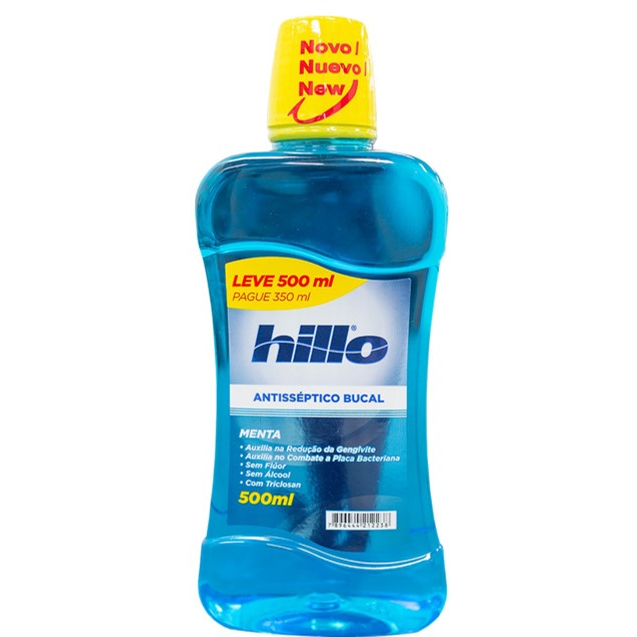 Enxaguante Bucal Hillo 500ml (Escolha o tipo) | Shopee Brasil