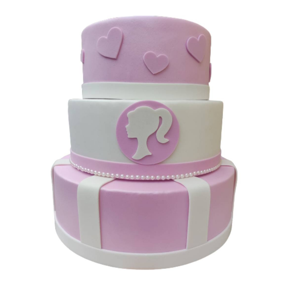 Milena Cakes - Bolo Barbie! Topper @print.personaliza