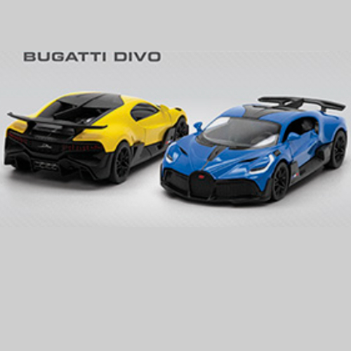 Miniatura Bugatti Divo 2020 Escala 1:36 Kinsmart abre as portas