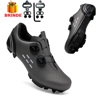 Sapatos Sapatilha de ciclismo para homens tênis de mountain bike bicicleta MTB Nº 41/42 .
