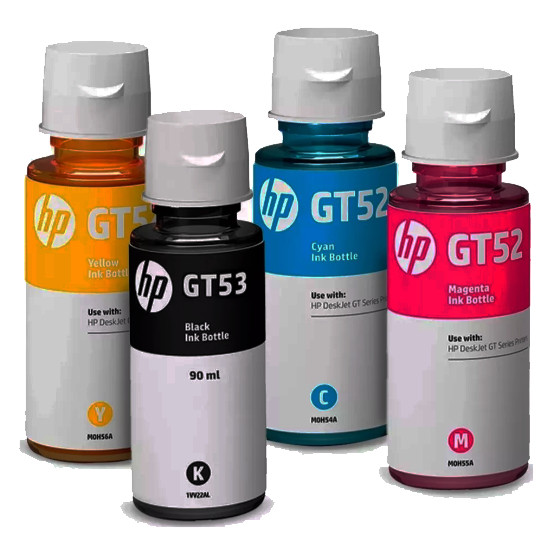 Kit Refil De Tinta - ORIGINAL - Hp Gt53 Gt52 Color Smart Tank Series,416, 517, original