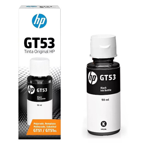Frasco de Tinta HP GT53 Preto Original, 514, 517, 416