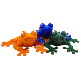 Sapo Articulado Brinquedo Plástico Flutua na Agua 1 unidade