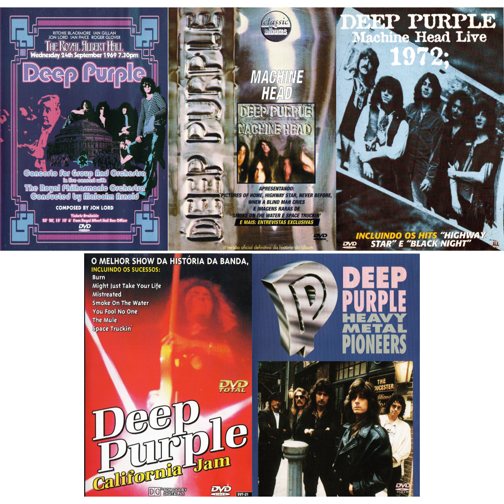 Dvd Deep Purple Pack [5 Dvds] | Shopee Brasil