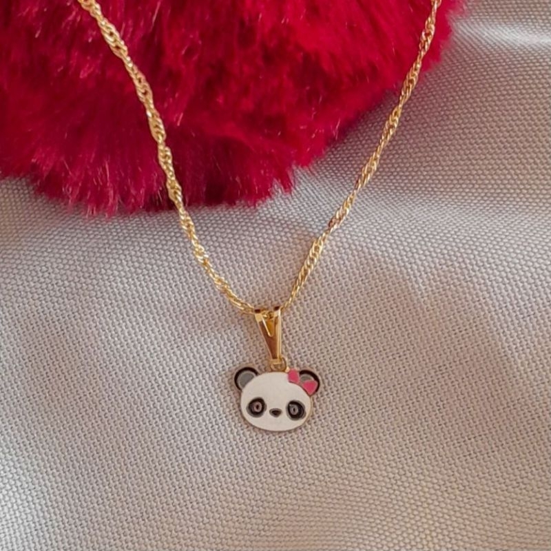 colar infantil panda | Shopee Brasil