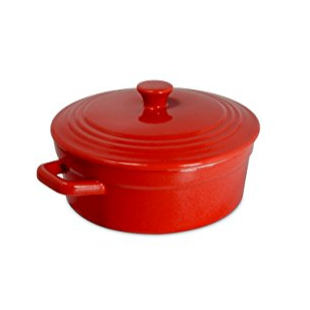 Mini Panela Caçarola Cerâmica Esmaltada Com Tampa 550ml - Ceraflame forno e microondas.