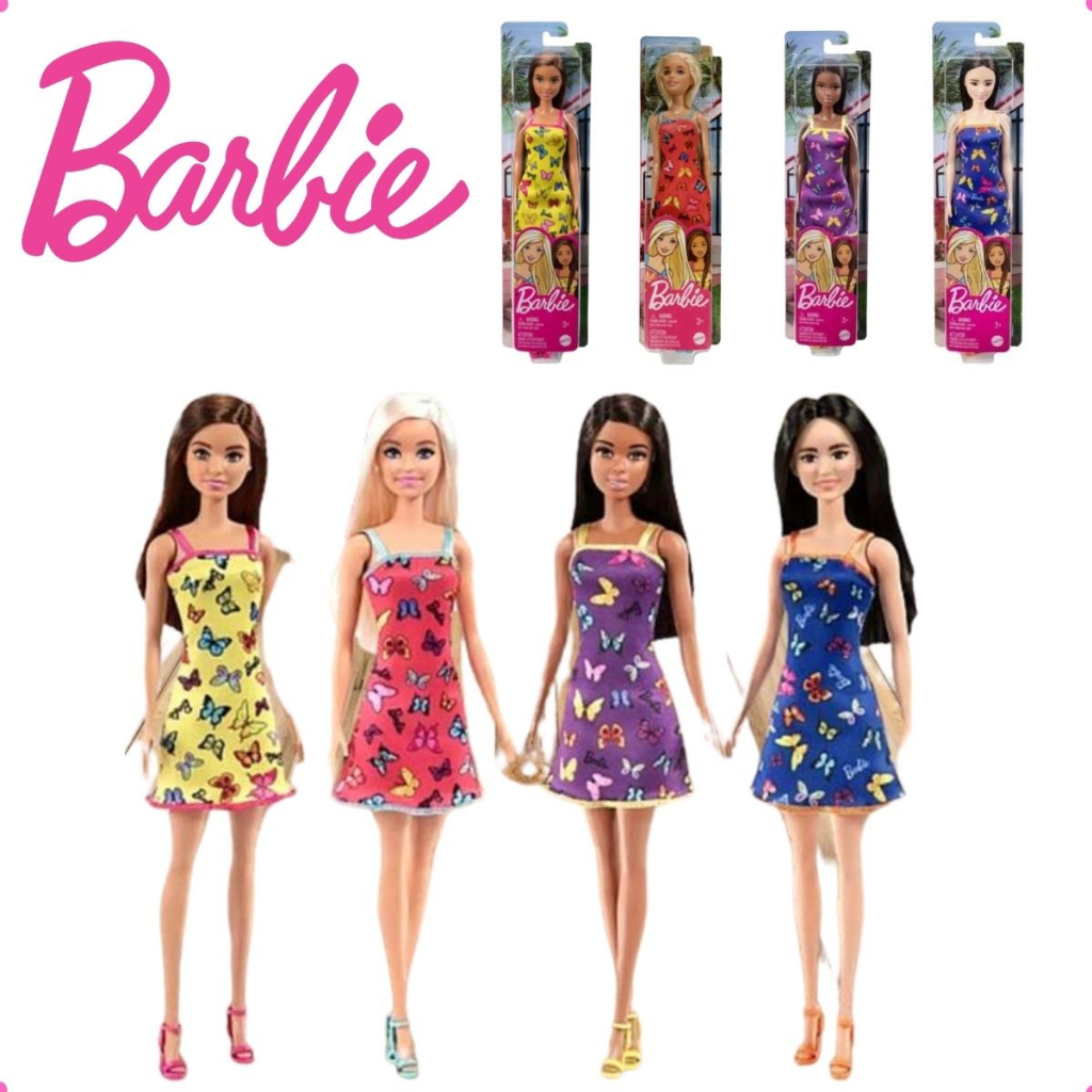 Roupas e Acessórios de boneca Barbie, Blusa Rosa e Saia Tie-Dye Com bolsa e  colar - Mattel HJT19