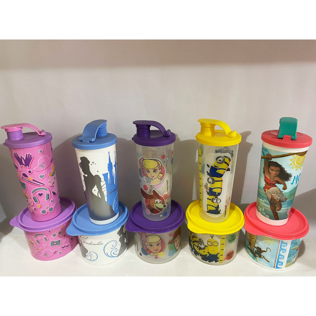 Kits Linha Infantil Tupperware Original - Copo com Bico 470ml e Pote ...