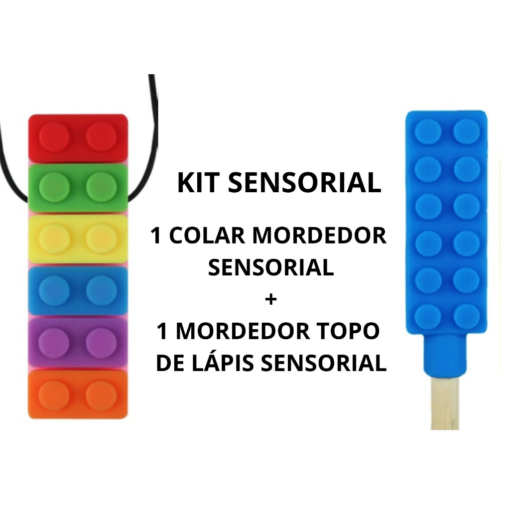 Mordedor Sensorial para Lápis e Canetas Ansiedade Autismo