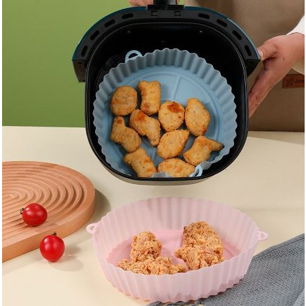 Forma Assadeira Para Fritadeira Air Fryer Em Silicone Flexível Lavável