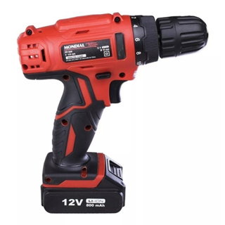 Furadeira parafusadeira sem fio de 10mm Mondial FPF-06M 12V + accesorios com maleta de transporte 100V/240V 50Hz/60Hz