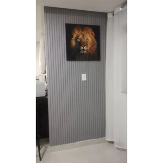 Kit 30 Placas 3D De Parede - Modelo Ripado em 3 Cores- 50x50cm