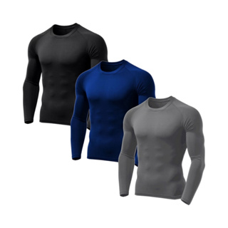 Kit 3 Camisetas Térmicas UV Debex | Proteção Solar FPS50+ | Manga Longa