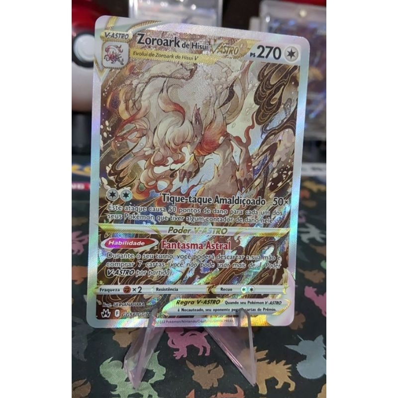 Carta Pok Mon Zoroark De Hisui V Astro Shopee Brasil