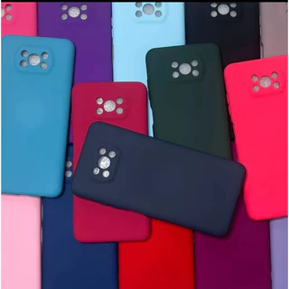 Kit - Capa Capinha Case + Película - Xiaomi Pocophone POCO X3/X3 PRO Silicone Aveludado Proteção de Câmera