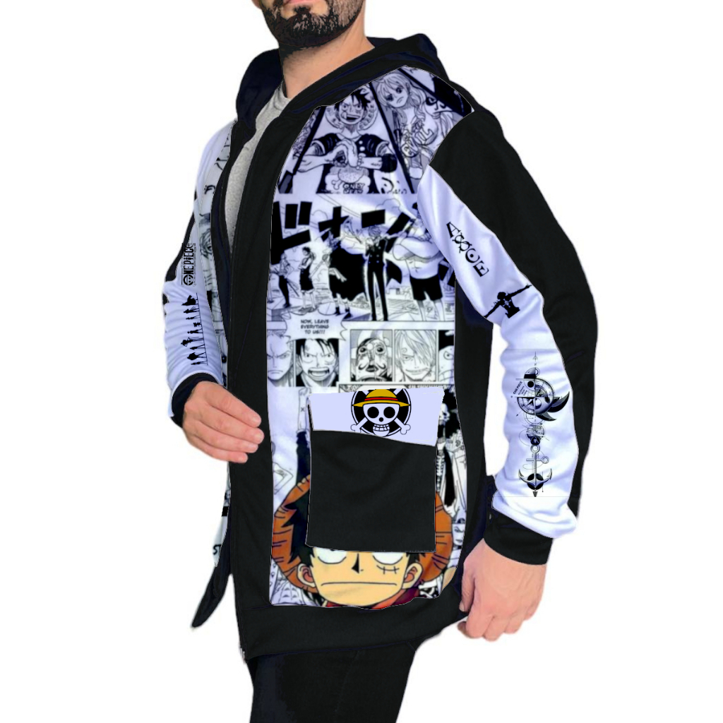 Hot Comics One Piece Luffy Impressão Gráficos Hoodies Das Mulheres