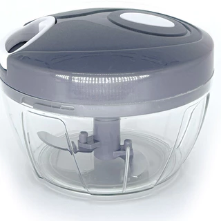 Processador de Alimentos Triturador Manual 3 Comida Lâminas Aço Inox 500ml