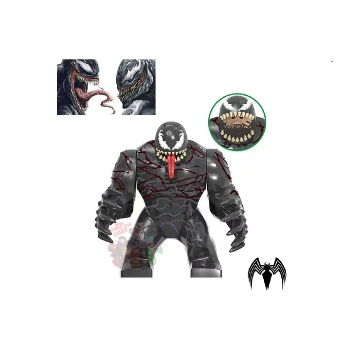 Riot simbionte Venom Big figure avengers minifigure Homem ara Spider no ...