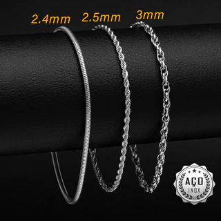 Combo 3 Pulseiras Aço Inox Prata Kit-71 Masculino