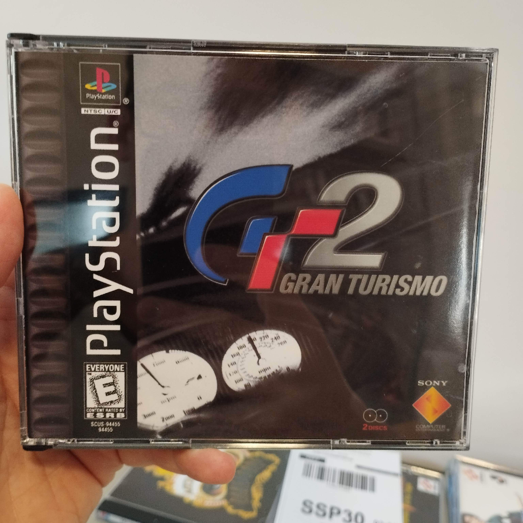 PS2 - GRAN TURISMO 2 BOX DUPLO - MÍDIA PRETA