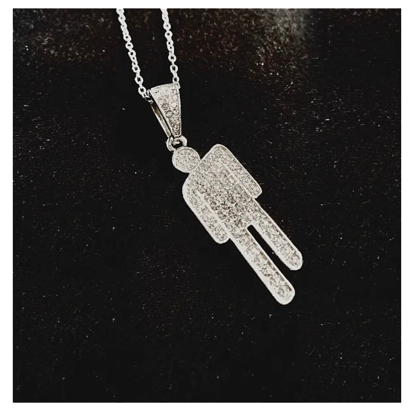 Blohsh - Colar Billie Eilish - Pendant Sterling Silver Necklace