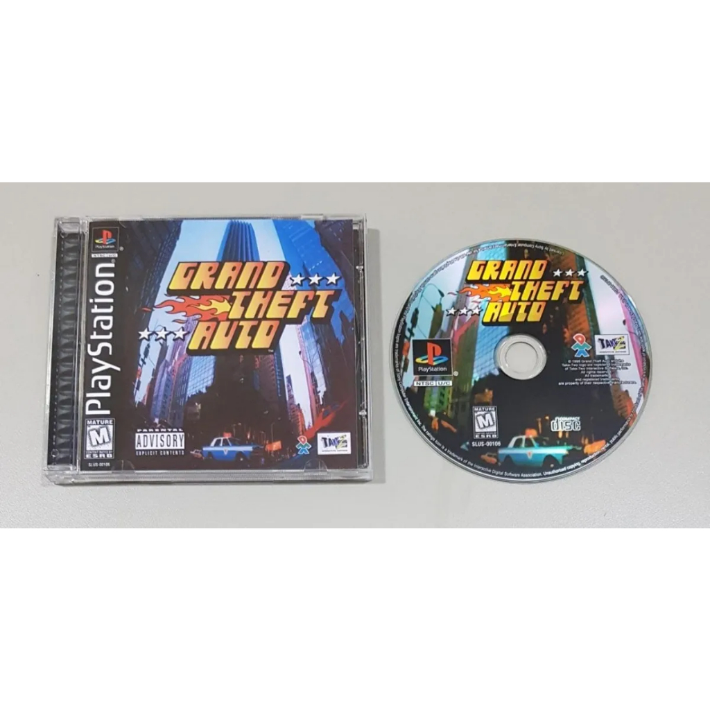 PS1 - GRAND THEFT AUTO 1 GTA | Shopee Brasil