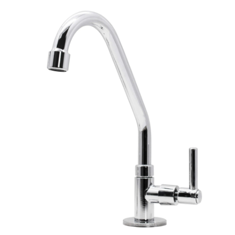 Torneira Cozinha Bica Móvel Mesa 100% Metal