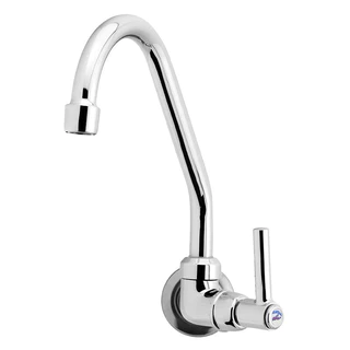 Torneira Cozinha Bica Móvel Parede 100% Metal