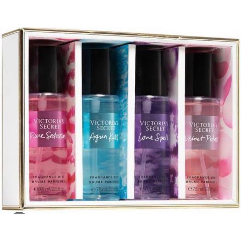 Kit Victoria's Secret Mini Splash 4X75ml | Shopee Brasil