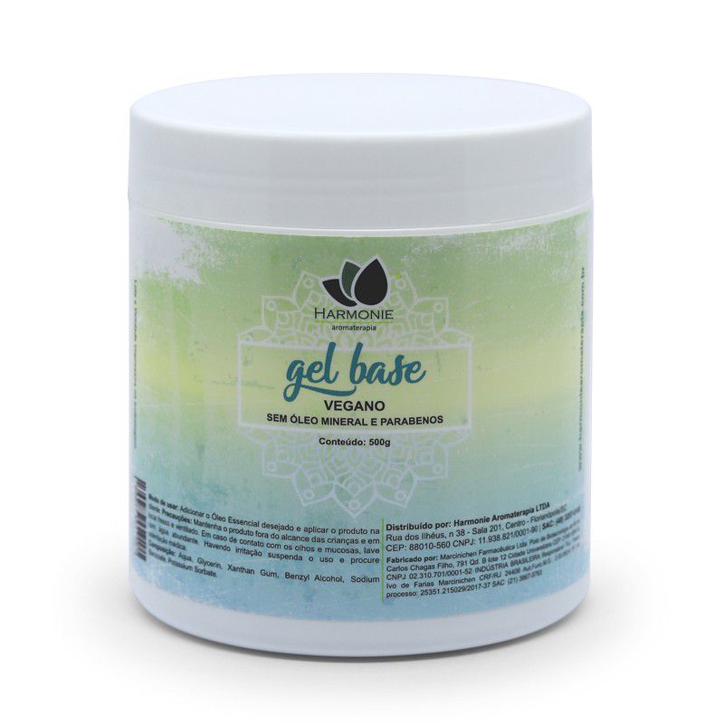 Gel de Base Neutra 100% Natural e Vegano 500g Harmonie
