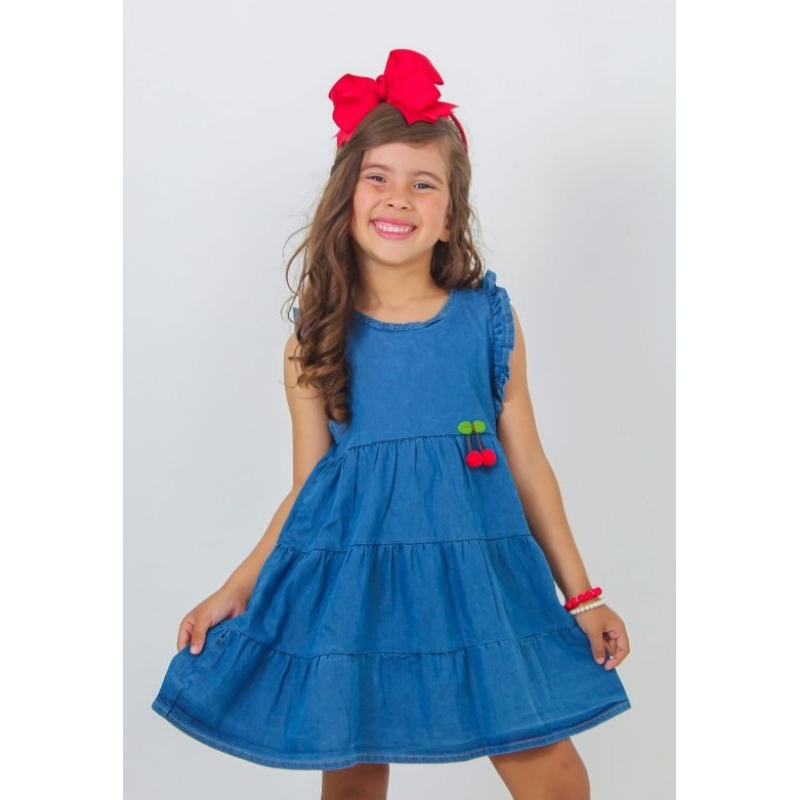 Vestido infantil para meninas aniversário sem mangas de malha bolo princesa  flor vestidos de casamento infantil (azul celeste, 5-6 anos) :  : Moda