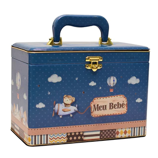 Álbum Fotográfico Maleta Box Luxo Meu Bebê 15x21 240 Fotos