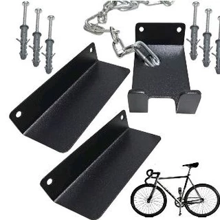 Suporte para Bicicleta Universal com furo p/ Cabo de aço e corrente