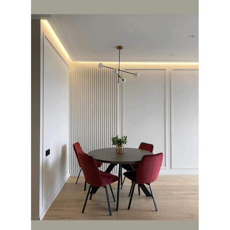 Rodameio boiserie EVA adesivo autocolante decoração sala cômodo